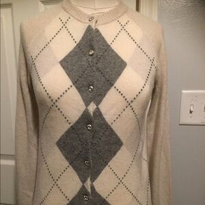 COPY - J.Crew Collection Cashmere Argyle Cardigan